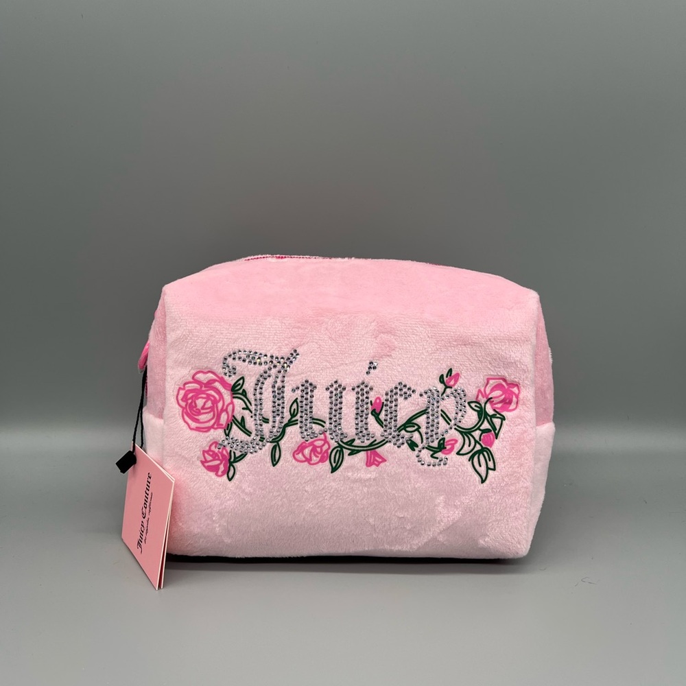 Juicy couture velour cosmetics bag